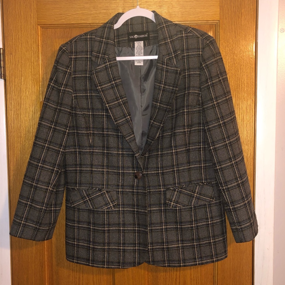 Women’s Plaid Pea Coat